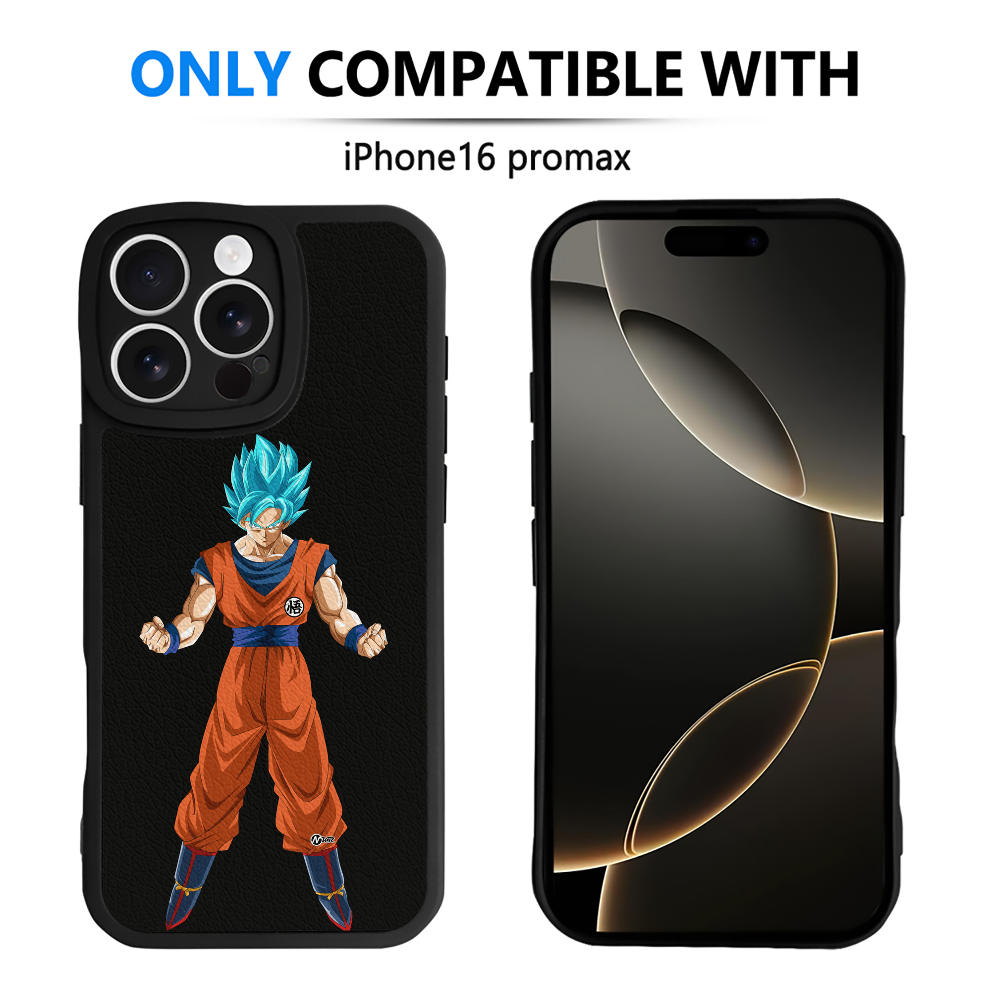 （画像用） ドラゴンボール 孫悟空（そん ごくう）Son Goku カカロット DRAGON BALL Kakarotto 【iPhone 16シリーズ対応】シリコンスマホケース（レザー調） 材質：シリコン